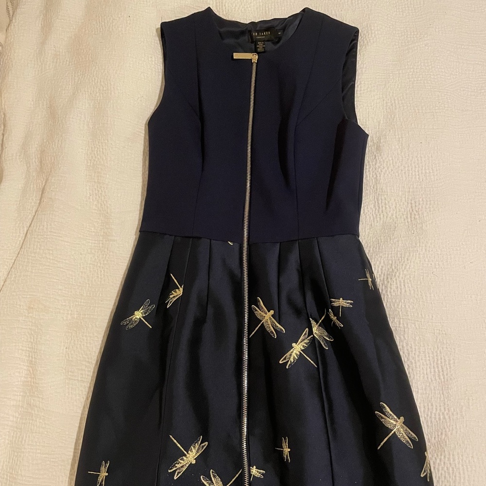 Beautiful A-line Ted Baker dragonfly dress